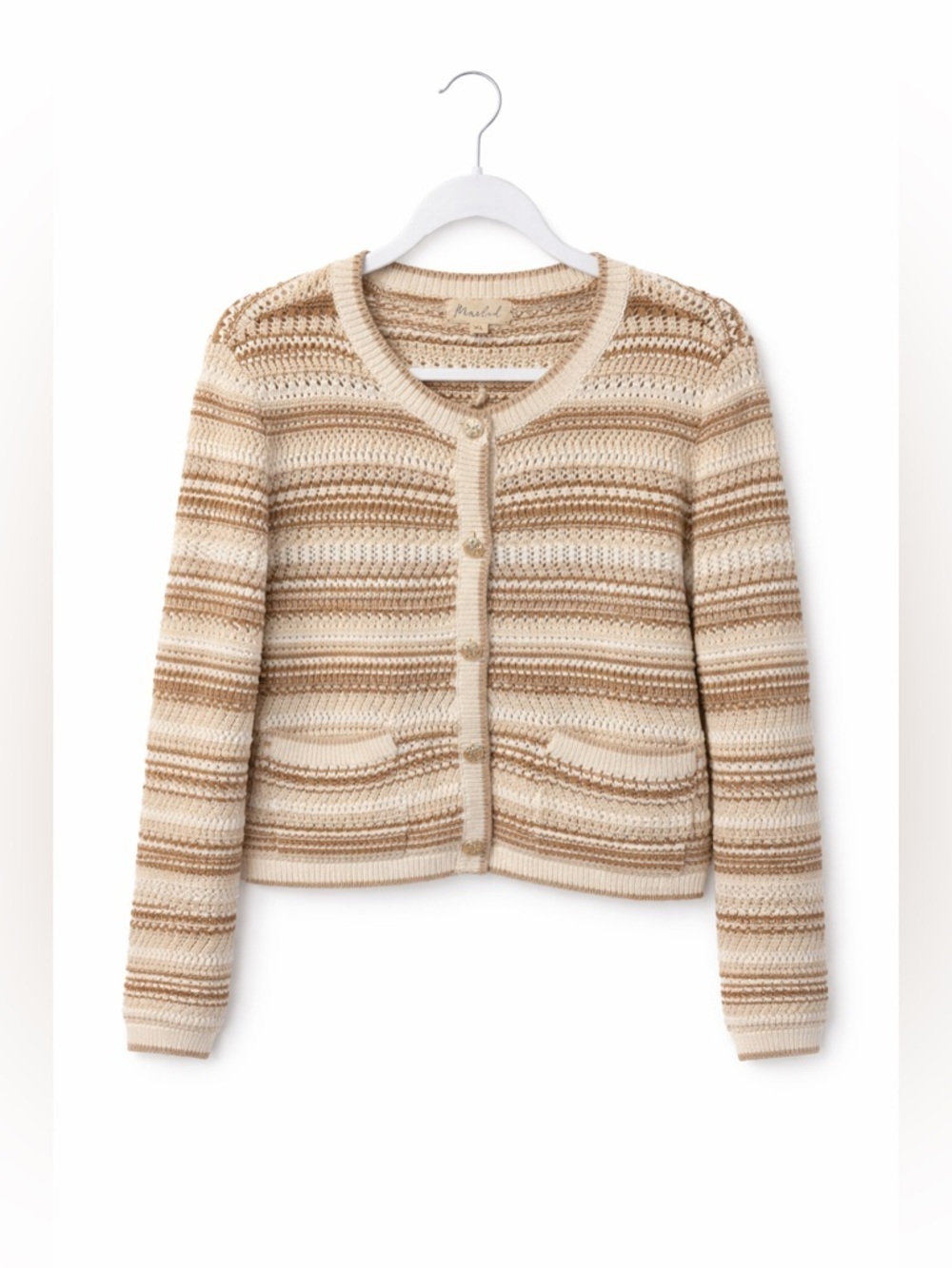 NWT Marled Button Cardigan Knit Sweater, Size XL